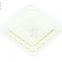 花邊正方餐盤(4、6PCS