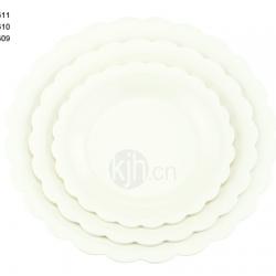 花邊圓型餐盤(6、4PCS