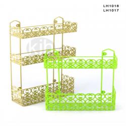 雕花方型二層、三層架