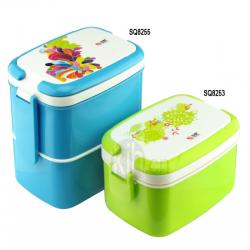 長方型手提飯盒、雙層