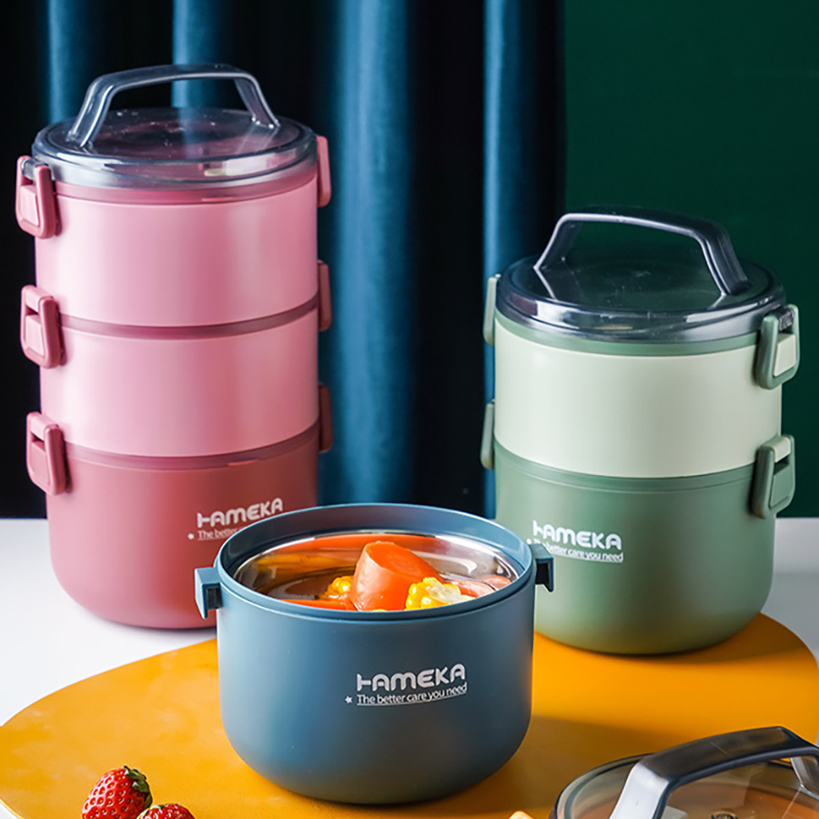 極味不銹鋼提桶飯盒單