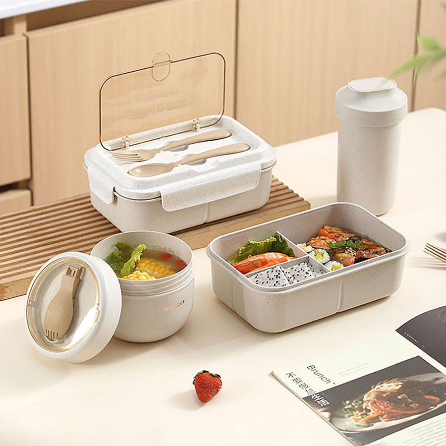 簡(jiǎn)麥便當(dāng)盒飯盒/套裝(